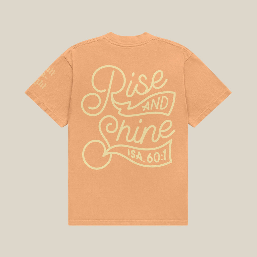 Rise and Shine Tee Orange - back ISA 60:1