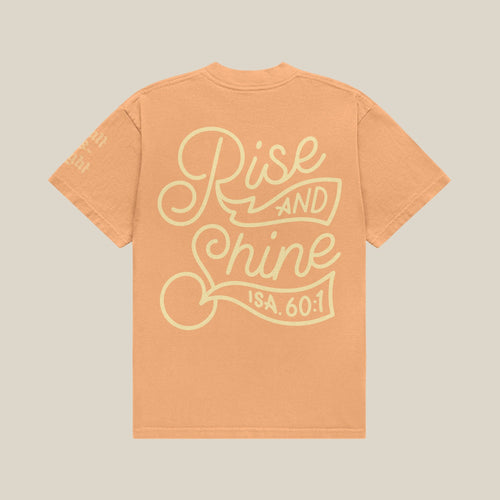 Rise and Shine Tee Orange - back ISA 60:1