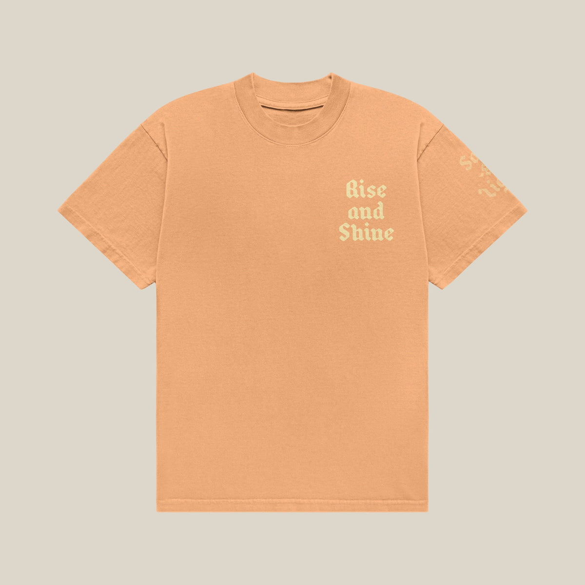 Rise and Shine Tee Orange - front