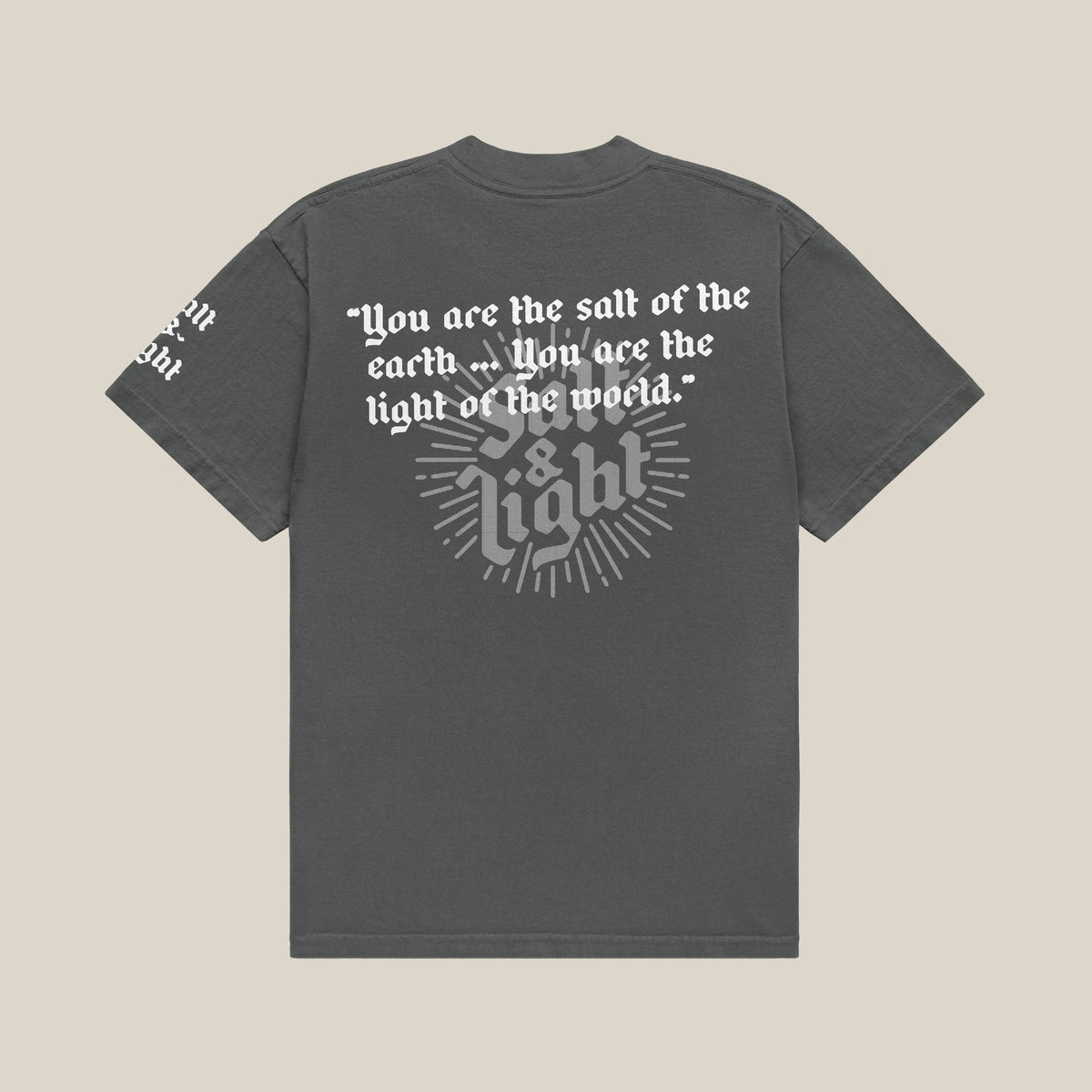 Salt and Light Tee - Graphite