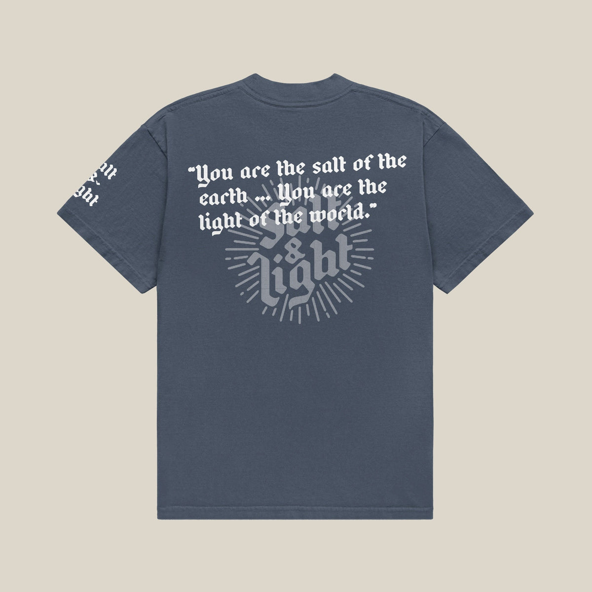 Salt and Light Tee - Slate Blue